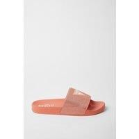 Beach Slides Strass Peach