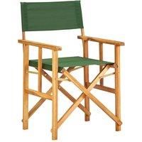 Director's Chair Solid Acacia Wood Green