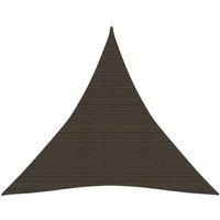 Sunshade Sail 160 g/m Brown 4.5x4.5x4.5 m HDPE