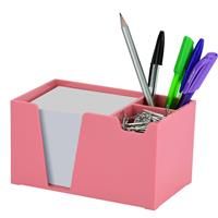 Acrimet Desktop Organizer Pencil, Pen, Paper, Clip, Caddy (White Pink