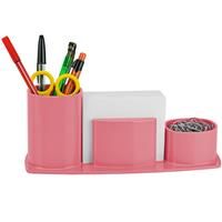 Acrimet Millennium Desk Organizer Pencil Paper Clip Cup Holder W/Paper SolidPink