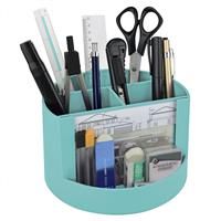 Acrimet Compact Desktop Organizer, Spacious Slots, Round 4 Green