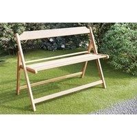 Tramontina Teak Wood 2/3 Seater Foldable Bench - Brown