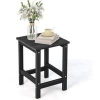 Side Table Solid Indoor Outdoor Garden Patio HDPE Adirondack Square End Table