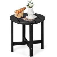 Side Table Solid Indoor Outdoor Garden Patio HDPE Adirondack Round End Table