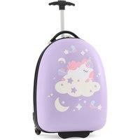 16" Kids Carry On Luggage Rolling Portable Travel Hard Shell Suitcase W/ Wheels