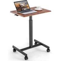 Mobile Standing Desk Height Adjustable Rolling Laptop Desk Overbed Table