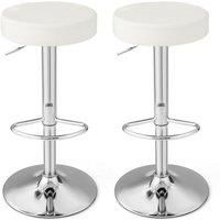 Set of 2 Kitchen Bar Stool Set Upholstered Counter Height Dining Chairs