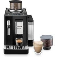 De'Longhi Rivelia Manual Milk Frother Bean to Cup Machine Onyx Black - Black