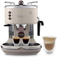 De'Longhi Vintage Icona Traditional Barista Pump Espresso Machine, Coffee and Cappuccino Maker, ECOV311BG, Cream