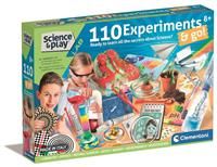 Clementoni 61546 Science & Play Lab-110 Set-Educational and Scientific, Science Kids 8 Years, STEM Toys, Experiment Kit, English Version-Made in Italy