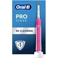 Oral-B Pro Clean Pink Cross Action Rechargeable Electric Toothbrush