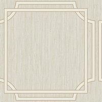 Cream Shimmer Large Scale Geometric Trellis Wallpaper by Belgravia GB2918