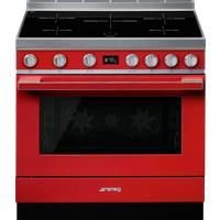 Graded Smeg CPF9IPR 90cm Red Electric Range Cooker with Induction Hob (JUB-1825)