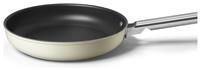 Smeg CKFF2801CRM Frying Pan 28cm Cream, Non-Stick, Aluminium, Patented Base