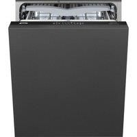 Smeg DI331C Fully Integrated Dishwasher - Black - 13 Place Settings - Built-I...