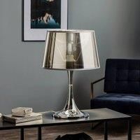 Ideal Lux London Cromo - 1 Light Large Table Lamp Chrome, E27