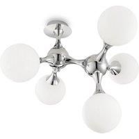 Ideallux Nodi Bianco ceiling light 5-bulb E14