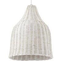 Rustic-Country Haunt White Rope Suspension 1 Light E27