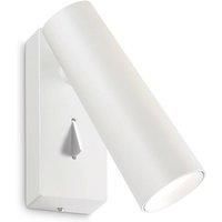 Ideal Lux Pipe Wall Adjustable Reading Light White 3000K