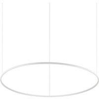 Ideal Lux Oracle Ring Integrated Led Pendant Ceiling Light White 150cm 4000K