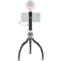 JOBY PodZilla Medium Kit, Tripod for Smartphones and Compact Mirrorless Cameras, Flexible Tripod with Ball Head and GripTight 360 Phone Mount included, Devices up to 1 Kg, Grey