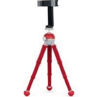 JOBY PodZilla Medium Kit, Flexible Tripod with GripTight 360 Phone Mount, Phone Tripod from the Creators of GorillaPod, Compatible with iPhone, Smartphones and Action Cameras, up to 1Kg, Red