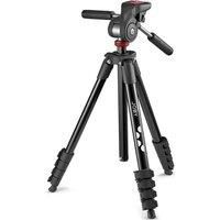 JOBY Compact Advanced Kit, Camera / Smartphone Tripod with 3-Way Head, Universal Quick Release Attachment ¼-20 ", Smartphone Holder, Carrying Bag, DSLR, Mirrorless, Colour: Black, Capacity 3 Kg