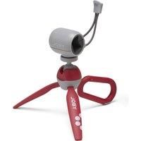 JOBY HandyPod Clip Mini Tripod with Carabiner and Phone Clamp for Smartphone, Compatioble with iPhone, Galaxy, Pixel Phones, Compact Camera SONY ZV-1 II Red Color (JB01840-BWW)