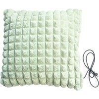 Usb Electric Heated Plush Cushion In 3 Colours - Green