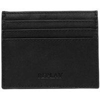 Replay Fm5193.000  Leather Premium 6 Card and Money Holder in Black