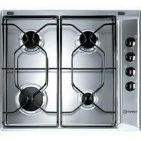 Indesit PAA 642 IX/I WE 4 Burner Gas Hob - Stainless Steel