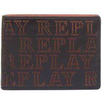 Replay Fm5184.000 Replay Mens Leather Wallet In Black Size UK 6 - 12