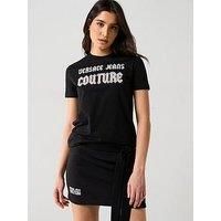 Versace Jeans Couture Pearl Logo T-Shirt - Black