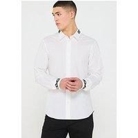 Versace Jeans Couture Gothic Contrast Collar Shirt - White