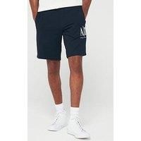 Armani Exchange Icon Logo Jersey Shorts - Navy