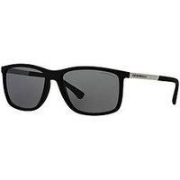 Emporio Armani 4058 5063/81 Black Rubber Grey Polarized