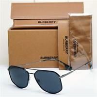 Burberry Sunglasses Ozwald Black Grey Navigator BE 3139 1144/87 58mm