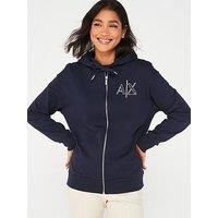 Armani Exchange Blue Zip and Hoodie