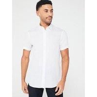 Armani Exchange Regular Fit Short Sleeve Shirt - White