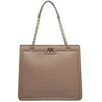 Armani Exchange Chain Strap Tote - Beige