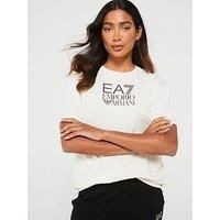 Ea7 Emporio Armani Logo T-Shirt - Off White