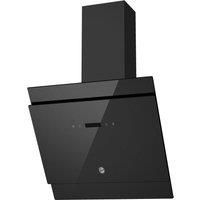 Hoover HDG6DCK3B 60cm Angled Cooker Hood - Black Glass