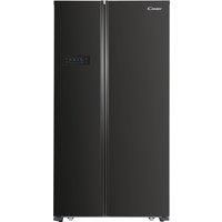 Candy CHSBSV 5172EBKN Total No Frost American Style Fridge Freezer - Black - E Rated