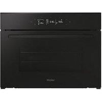 Haier H4Mwid29G6Nqb 44L, Compact Oven With Micro+ Wifi, Graphic Ux, Wired Probe, Airfry - Black Glass - Microwave With Installation