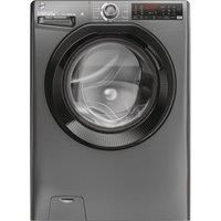 Hoover H3DPS41066TABR80 Freestanding Washer Dryer with LED Display, 10 or 6kg Load, 1400RPM, Drive Motor, Graphite, D or A Rated