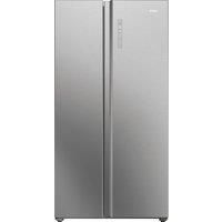 Haier HSW79F18ANMM American Style Fridge Freezer SBS 90 Series 7, Silver, A Rated