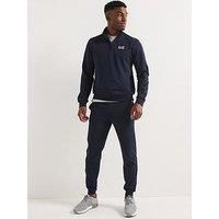 Ea7 Emporio Armani Train Visibility Zip Neck Tracksuit - Dark Blue