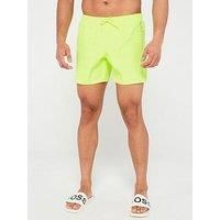 Ea7 Emporio Armani Sea World Extended Logo Swimshort - Yellow