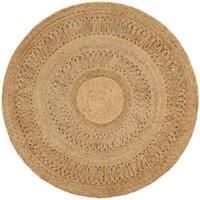 Area Rug Hand-braided Jute 120 cm Round